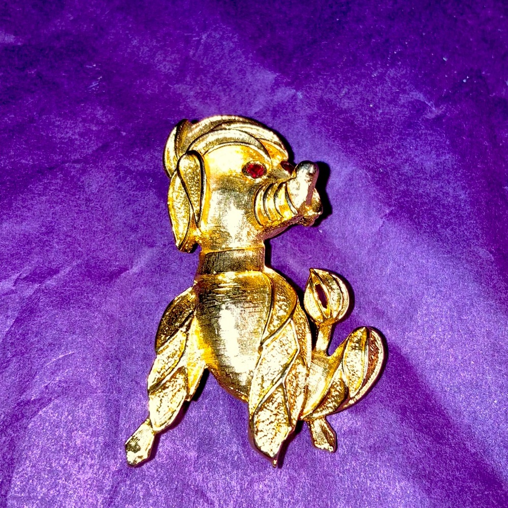 French poodle brooch